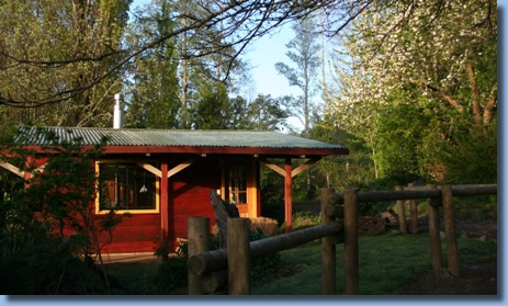 Cabin at the Antilco horse ranch southern Chile